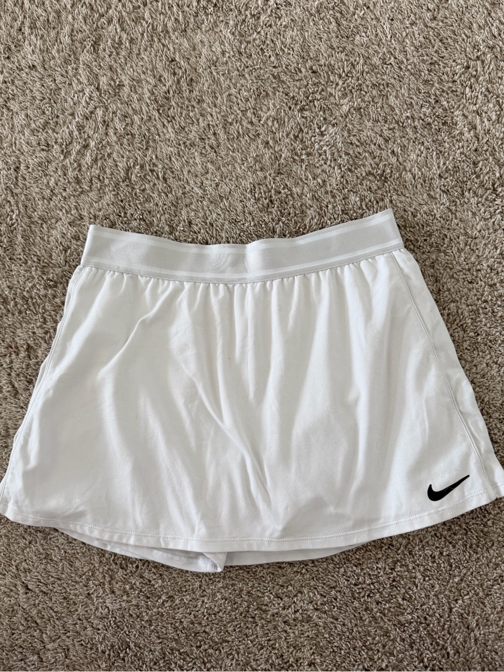 Nike White Skirt with Black Swoosh